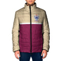 Queensland Samoa Custom Padded Jacket Maroon Pacific Polynesian Tribal Pattern - Aussie Hoodie