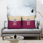Queensland Samoa Custom Pillow Cover Maroon Pacific Polynesian Tribal Pattern - Aussie Hoodie