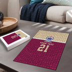 Queensland Samoa Custom Puzzle Maroon Pacific Polynesian Tribal Pattern - Aussie Hoodie
