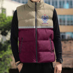 Queensland Samoa Custom Sleeveless Puffer Jacket Maroon Pacific Polynesian Tribal Pattern - Aussie Hoodie