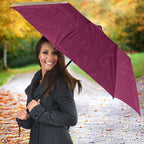 Queensland Samoa Custom Umbrella Maroon Pacific Polynesian Tribal Pattern - Aussie Hoodie
