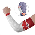 Queensland Tonga Custom Arm Sleeves QLD with Tongan Ngatu Pattern - Aussie Hoodie