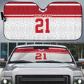 Queensland Tonga Custom Auto Sun Shade QLD with Tongan Ngatu Pattern - Aussie Hoodie