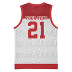 Queensland Tonga Custom Basketball Jersey QLD with Tongan Ngatu Pattern - Aussie Hoodie