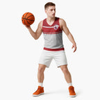 Queensland Tonga Custom Basketball Jersey QLD with Tongan Ngatu Pattern - Aussie Hoodie