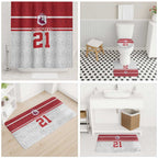 Queensland Tonga Custom Bathroom Set QLD with Tongan Ngatu Pattern - Aussie Hoodie