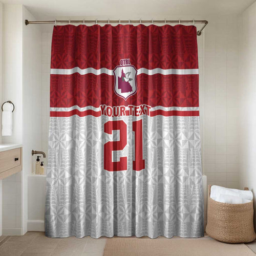 Queensland Tonga Custom Bathroom Set QLD with Tongan Ngatu Pattern - Aussie Hoodie