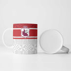 Queensland Tonga Custom Ceramic Mug QLD with Tongan Ngatu Pattern - Aussie Hoodie