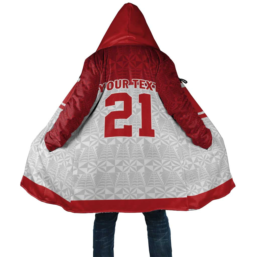 Queensland Tonga Custom Cloak QLD with Tongan Ngatu Pattern - Aussie Hoodie