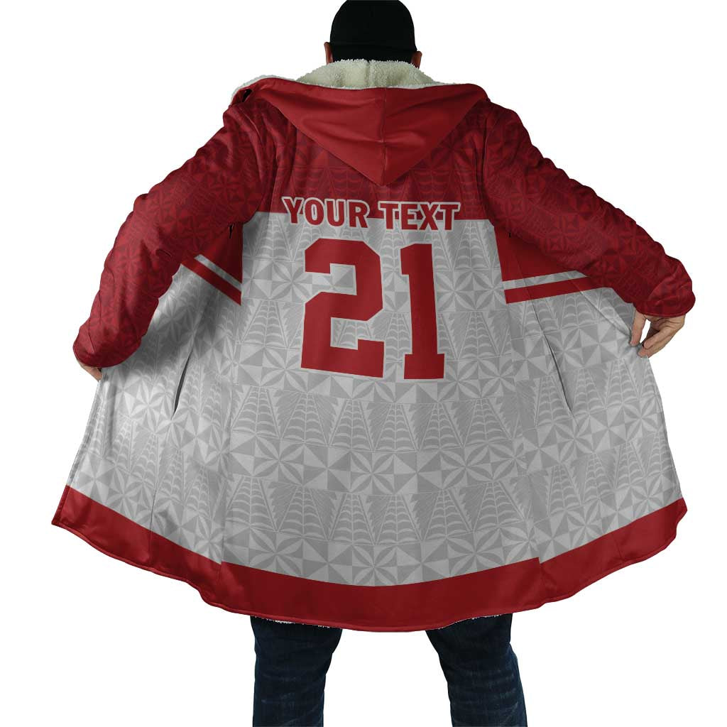 Queensland Tonga Custom Cloak QLD with Tongan Ngatu Pattern - Aussie Hoodie