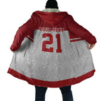Queensland Tonga Custom Cloak QLD with Tongan Ngatu Pattern - Aussie Hoodie