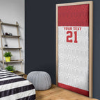 Queensland Tonga Custom Door Cover QLD with Tongan Ngatu Pattern - Aussie Hoodie