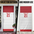 Queensland Tonga Custom Door Cover QLD with Tongan Ngatu Pattern - Aussie Hoodie