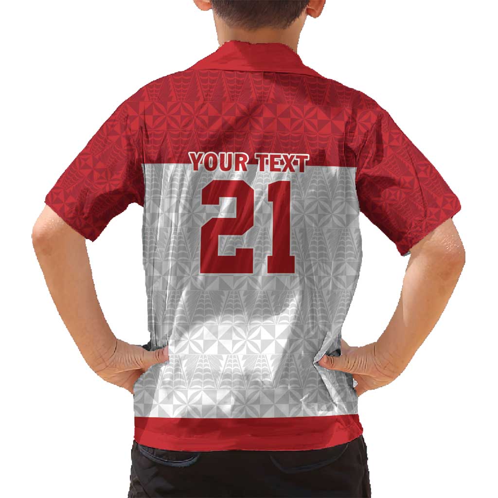 Queensland Tonga Custom Family Matching Puletasi and Hawaiian Shirt QLD with Tongan Ngatu Pattern