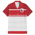 Queensland Tonga Custom Family Matching Puletasi and Hawaiian Shirt QLD with Tongan Ngatu Pattern