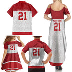 Queensland Tonga Custom Family Matching Summer Maxi Dress and Hawaiian Shirt QLD with Tongan Ngatu Pattern