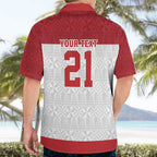 Queensland Tonga Custom Hawaiian Shirt QLD with Tongan Ngatu Pattern
