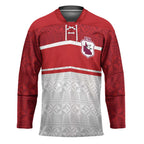 Queensland Tonga Custom Hockey Jersey QLD with Tongan Ngatu Pattern - Aussie Hoodie