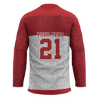 Queensland Tonga Custom Hockey Jersey QLD with Tongan Ngatu Pattern - Aussie Hoodie