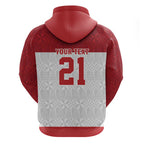 Queensland Tonga Custom Hoodie QLD with Tongan Ngatu Pattern