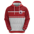 Queensland Tonga Custom Hoodie QLD with Tongan Ngatu Pattern