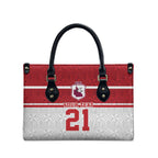 Queensland Tonga Custom Leather Bag QLD with Tongan Ngatu Pattern - Aussie Hoodie
