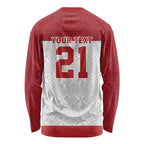 Queensland Tonga Custom Long Sleeve Shirt QLD with Tongan Ngatu Pattern
