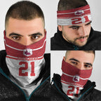 Queensland Tonga Custom Neck Gaiter QLD with Tongan Ngatu Pattern - Aussie Hoodie