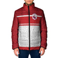 Queensland Tonga Custom Padded Jacket QLD with Tongan Ngatu Pattern - Aussie Hoodie