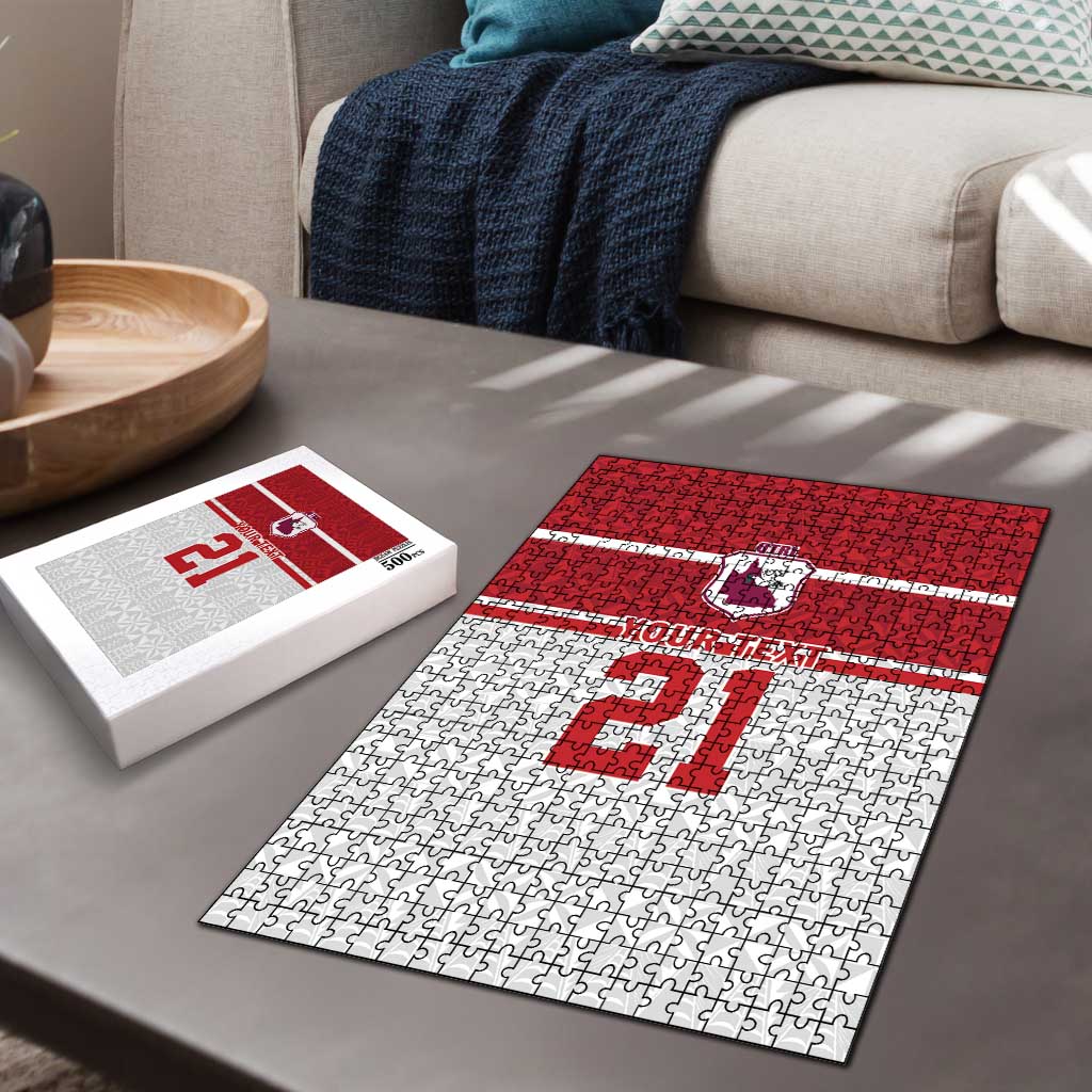 Queensland Tonga Custom Puzzle QLD with Tongan Ngatu Pattern - Aussie Hoodie