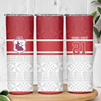 Queensland Tonga Custom Skinny Tumbler QLD with Tongan Ngatu Pattern