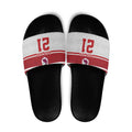 Queensland Tonga Custom Slide Sandals QLD with Tongan Ngatu Pattern - Aussie Hoodie