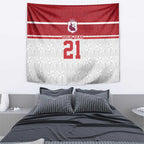 Queensland Tonga Custom Tapestry QLD with Tongan Ngatu Pattern