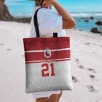 Queensland Tonga Custom Tote Bag QLD with Tongan Ngatu Pattern - Aussie Hoodie