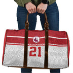 Queensland Tonga Custom Travel Bag QLD with Tongan Ngatu Pattern - Aussie Hoodie