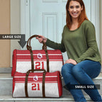 Queensland Tonga Custom Travel Bag QLD with Tongan Ngatu Pattern - Aussie Hoodie