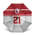 Queensland Tonga Custom Umbrella QLD with Tongan Ngatu Pattern - Aussie Hoodie