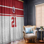 Queensland Tonga Custom Window Curtain QLD with Tongan Ngatu Pattern
