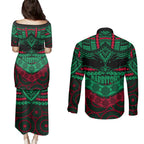 rabbitohs-rugby-couples-matching-puletasi-dress-and-long-sleeve-button-shirts-polynesian-and-aboriginal-special-version