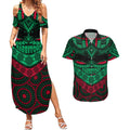 rabbitohs-rugby-couples-matching-summer-maxi-dress-and-hawaiian-shirt-polynesian-and-aboriginal-special-version