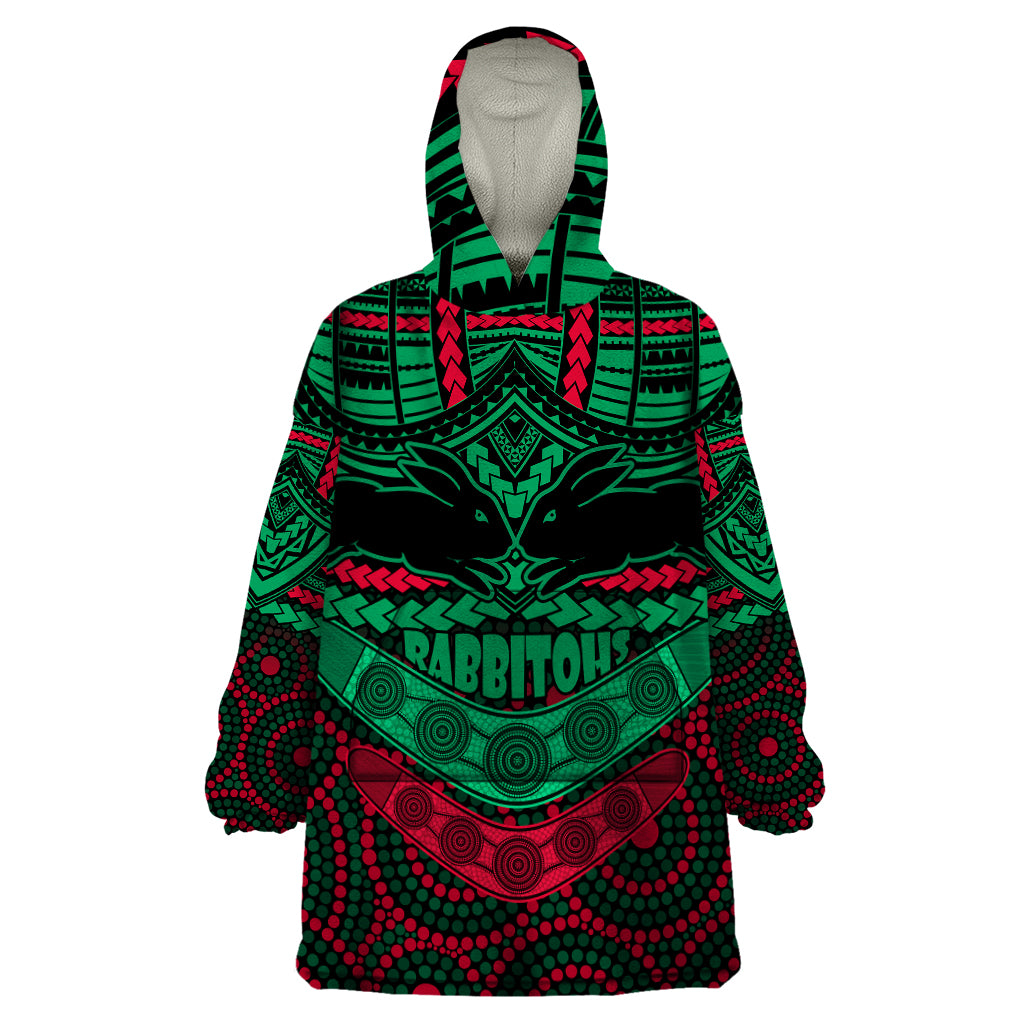 rabbitohs-rugby-wearable-blanket-hoodie-polynesian-and-aboriginal-special-version
