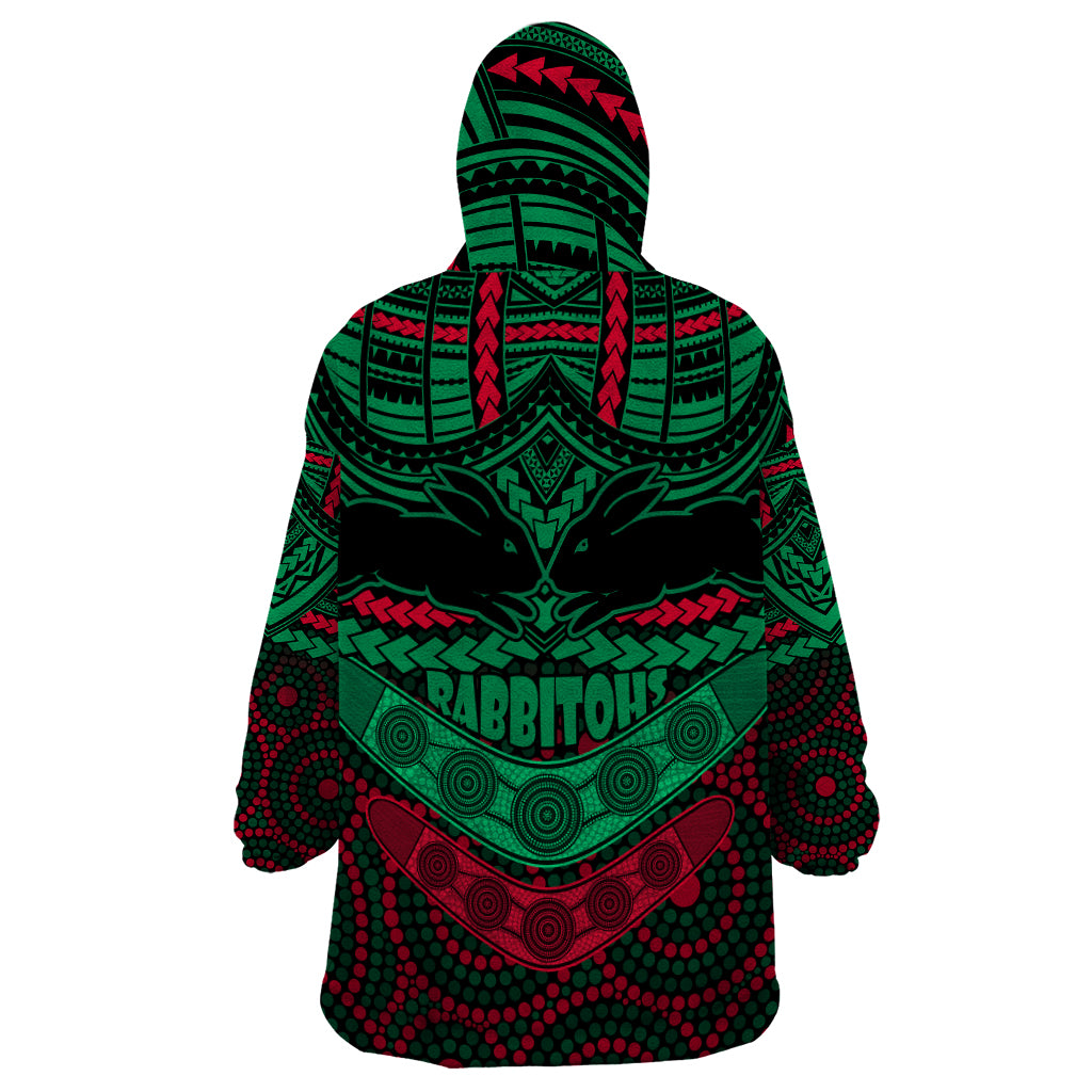 rabbitohs-rugby-wearable-blanket-hoodie-polynesian-and-aboriginal-special-version