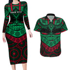 custom-rabbitohs-rugby-couples-matching-long-sleeve-bodycon-dress-and-hawaiian-shirt-polynesian-and-aboriginal-special-version