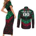 custom-rabbitohs-rugby-couples-matching-short-sleeve-bodycon-dress-and-long-sleeve-button-shirts-polynesian-and-aboriginal-special-version