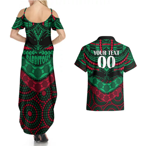 custom-rabbitohs-rugby-couples-matching-summer-maxi-dress-and-hawaiian-shirt-polynesian-and-aboriginal-special-version
