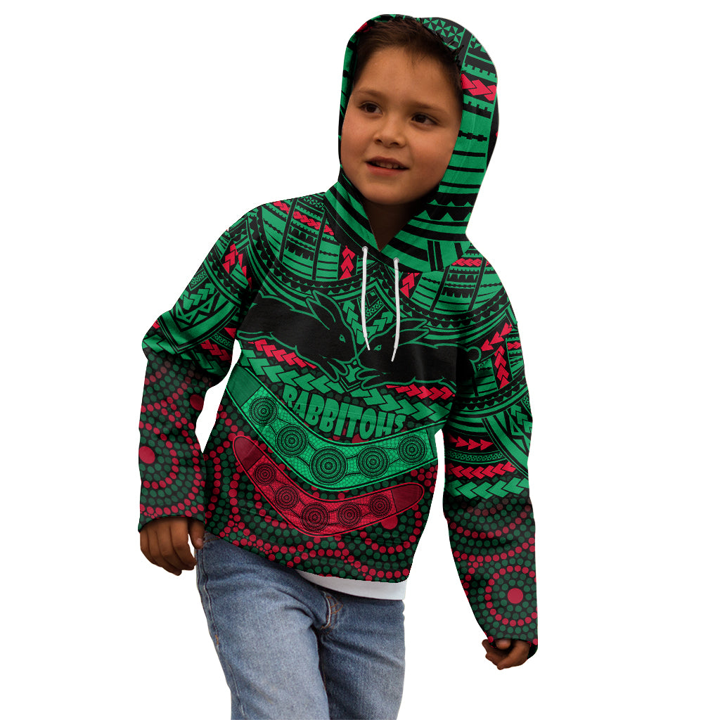 custom-rabbitohs-rugby-kid-hoodie-polynesian-and-aboriginal-special-version