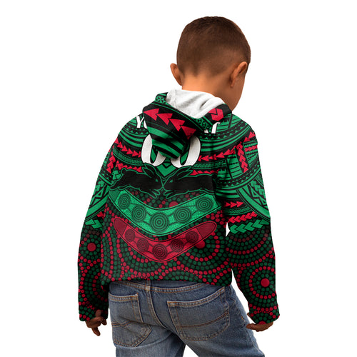 custom-rabbitohs-rugby-kid-hoodie-polynesian-and-aboriginal-special-version