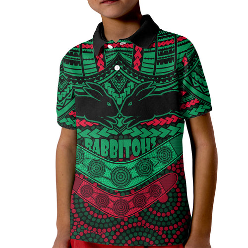 custom-rabbitohs-rugby-kid-polo-shirt-polynesian-and-aboriginal-special-version