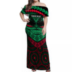 custom-rabbitohs-rugby-off-shoulder-maxi-dress-polynesian-and-aboriginal-special-version