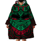 custom-rabbitohs-rugby-wearable-blanket-hoodie-polynesian-and-aboriginal-special-version